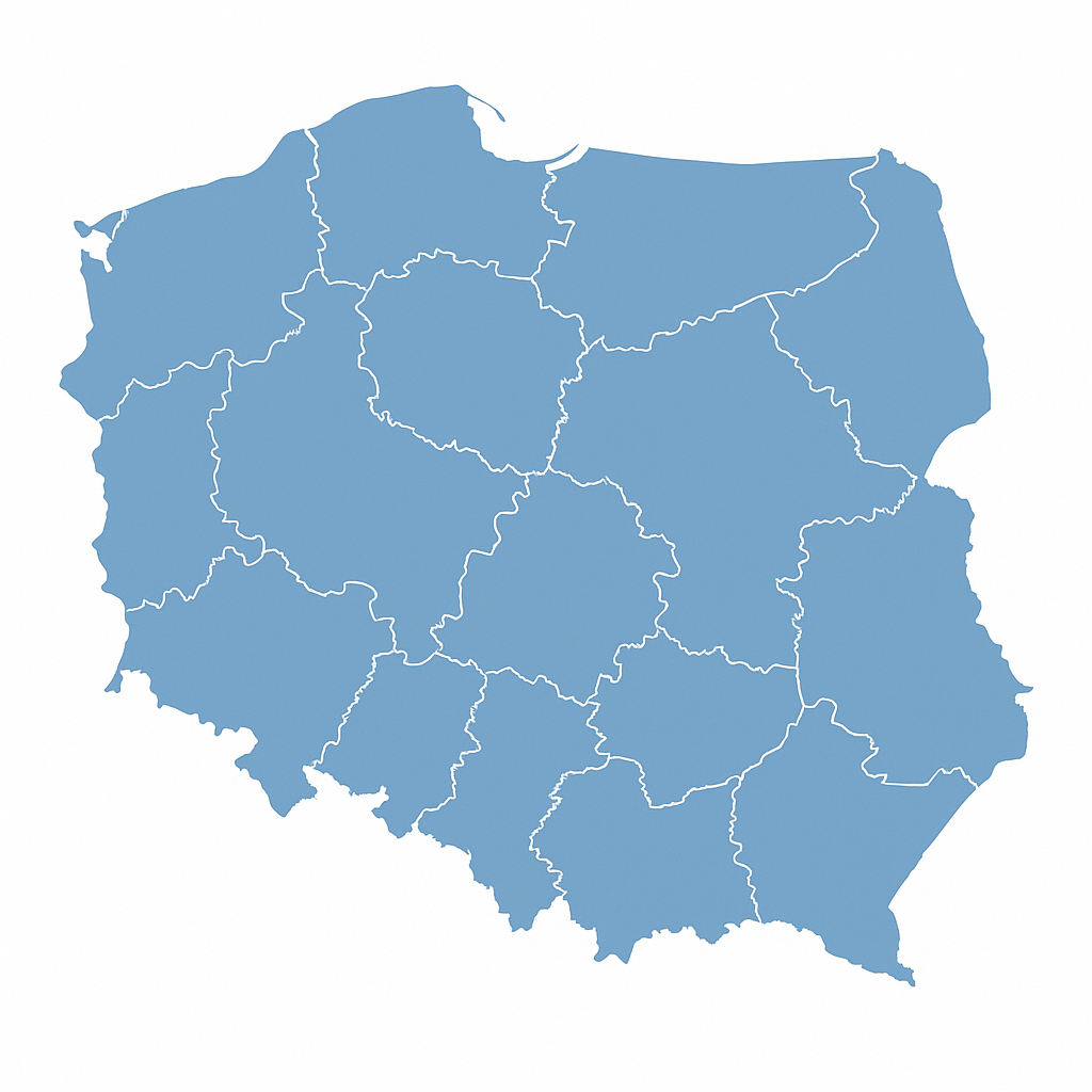 Mapa Polski